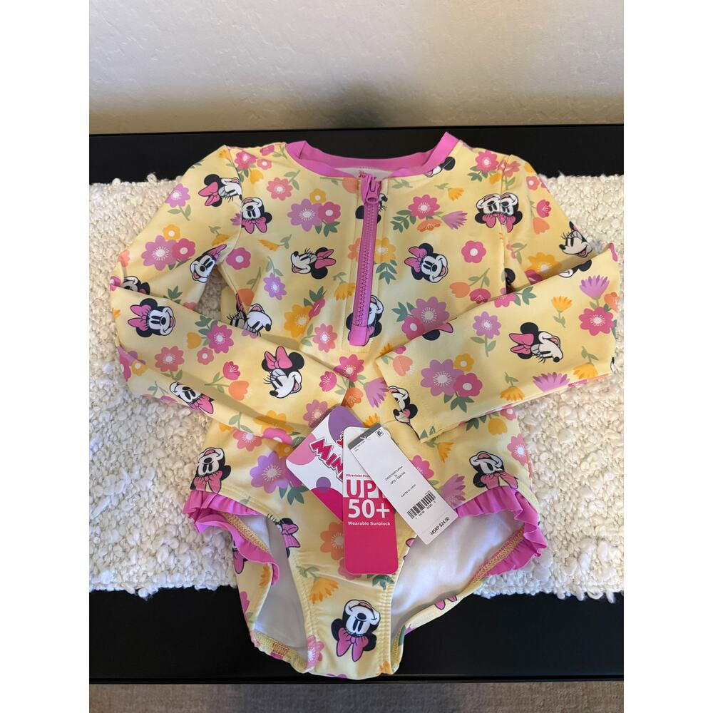 NWT Disney Kids Rash Guard Swim Suit - Size 5T